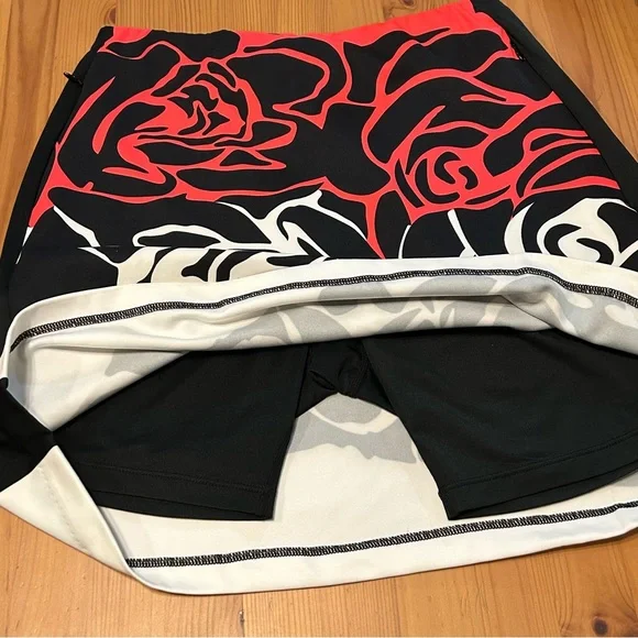 Tail Skort XS Golf Pickleball Tennis Activewear Zipped Pockets Pull On Floral - Picture 8 of 12